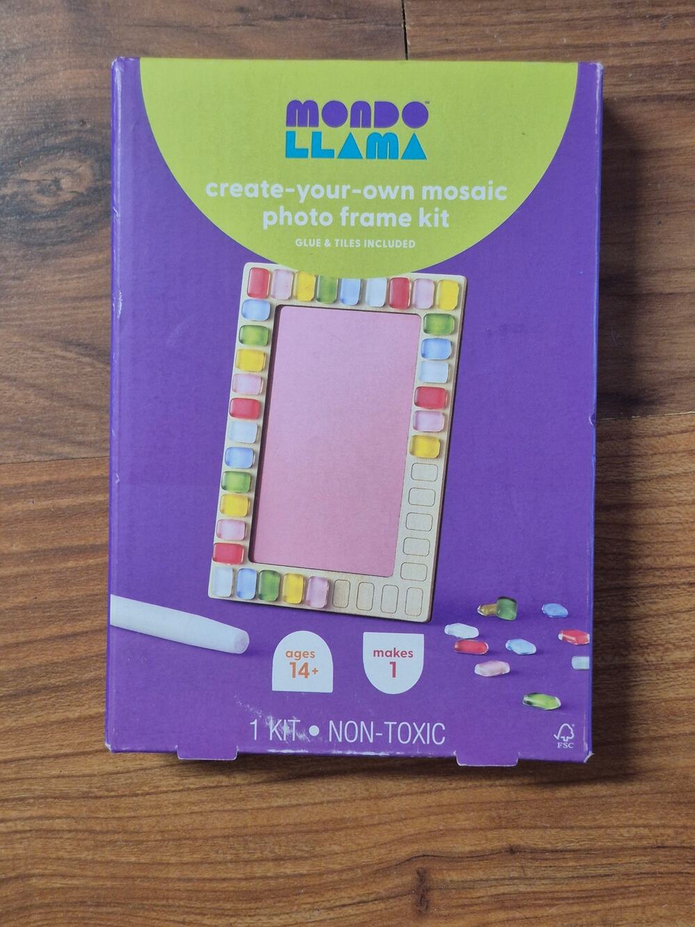 Mondo Llama Create Your Own Mosaic Photo Frame Kit 42 Pieces New Craft DIY s16